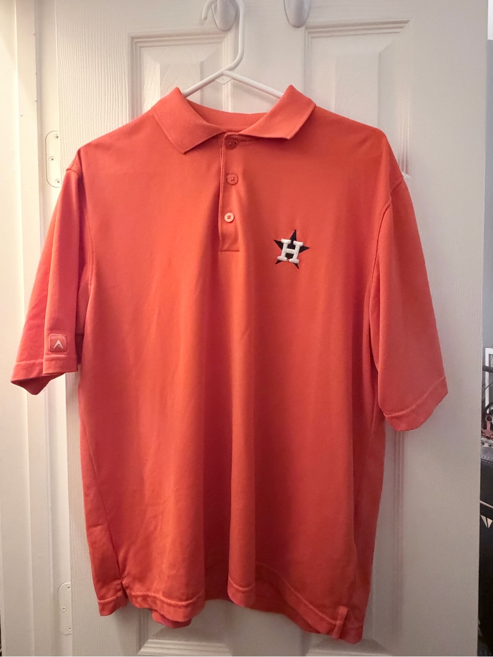 Antigua Orange Houston Astros Polo Shirt